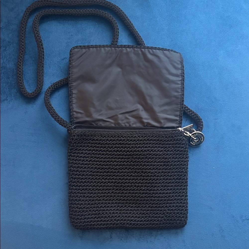 The SAK Elegant Black Knit Crossbody Bag - Picture 4 of 8